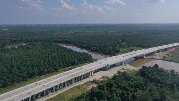 Proyek Tol Lingkar Pekanbaru. (Dok. Hutama Karya Infrastruktur (HKI))