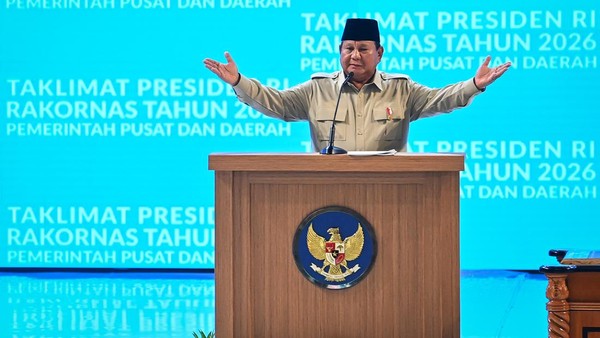 Prabowo Tekankan Sinergi Pusat-Daerah di Rakornas 2026