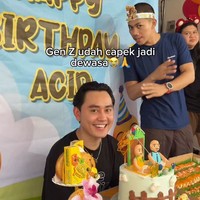 Viral Pria Gen Z Capek Jadi Dewasa, Rayakan Ultah ke-27 Bareng Anak Kecil