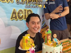 Viral Pria Gen Z Capek Jadi Dewasa, Rayakan Ultah ke-27 Bareng Anak Kecil
