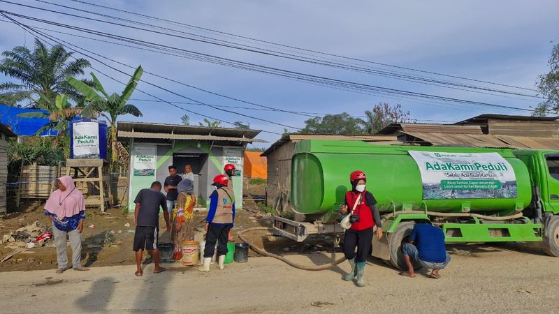 AdaKami salurkan bantuan korban bencana di Sumatera.