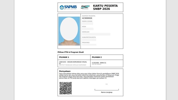 Panduan Daftar SNBP 2026 Lengkap dari Login hingga Cetak Kartu Peserta, Simak!