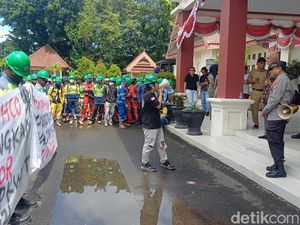 DPRD Pangkep Sepi Ditinggal Legislator Kunker Saat Didemo Buruh Semen Tonasa