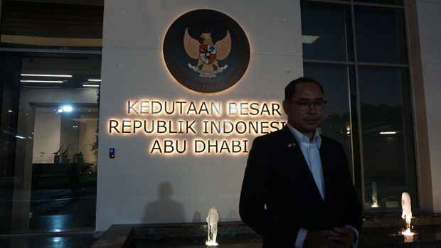Dubes Indonesia untuk UEA, Judha Nugraha, menyambut kunjungan Megawati Soekarnoputri untuk Zayed Award 2026. (Kanavino/detikcom)