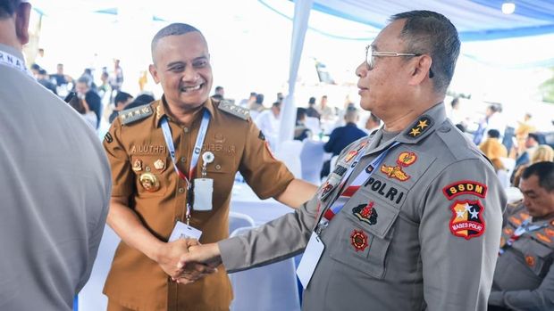 Gubernur dan Wakil Gubernur Jateng, Ahmad Luthfi dan Taj Yasin Maimoen, mengikuti Rakornas Pemerintah Pusat dan Daerah tahun 2026 di SICC, Bogor.