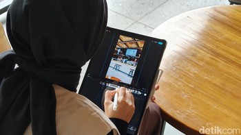 Selain itu X Pencil 20 memudahkan dalam pengeditan video. Foto: Adi Fida Rahman/detikINET
