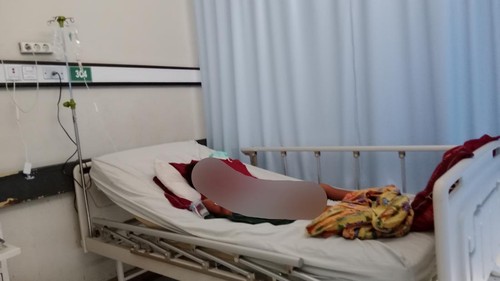Pelajar Lombok Timur dirawat di RSUD Soedjono Selong karena diduga mengalami perundungan di sekolah, Selasa (3/2/2026). (Sanusi Ardi W/detikBali)