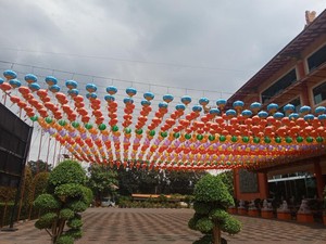 Sambut Imlek, 1.000 Lampion Hiasi Vihara Maha Maitreya Medan