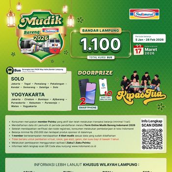 Poster Mudik Gratis Indomaret 2026 Poster Mudik Gratis Indomaret 2026