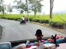 Tak Diberi Uang, Preman Lempar Batu ke Bus di Pangalengan