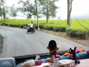 Tak Diberi Uang, Preman Lempar Batu ke Bus di Pangalengan
