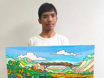 Autisme Tak Halangi Rayaka Raih Prestasi Dunia Melalui Lukisan Kereta