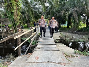 Polda Riau Kebut Pembangunan Jembatan di Pekanbaru Wujudkan Akses Aman Warga