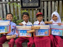 Senyum Siswa-Siswi SDN Teluk Tiram 5 Banjarmasin Dapat Kelas Baru dari BRI