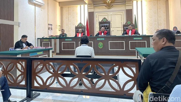 Suasana persidangan dengan perkara penghalangan dan kekerasan jurnalis di Pengadilan Negeri Pati, Selasa (3/2/2026).