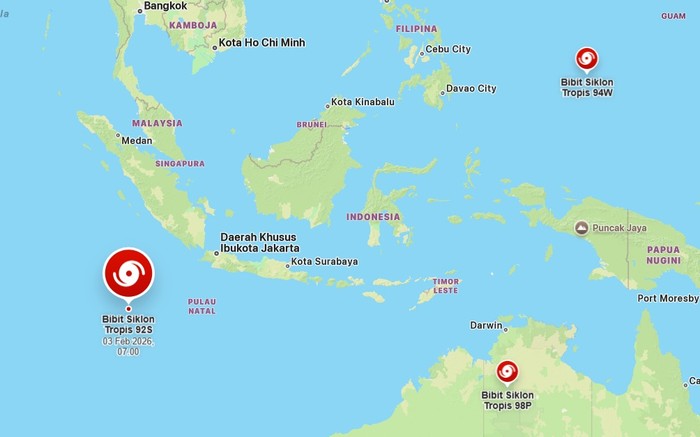 3 Bibit Siklon Kepung RI, Cuaca di Daerah Ini Berpotensi Terdampak