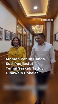 Video: Momen Seskab Teddy Bertemu Susi Pudjiastuti