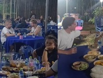 Heboh Bule Makan di Acara Pemakaman Thailand gegara Dikira Warung Prasmanan