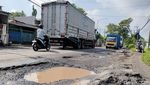 Awas Jalan Lingkar Timur Sidoarjo Berlubang
