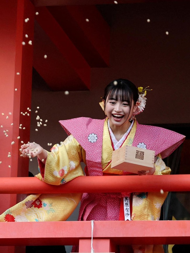 Tradisi Lempar Kacang Meriahkan Perayaan Setsubun di Tokyo