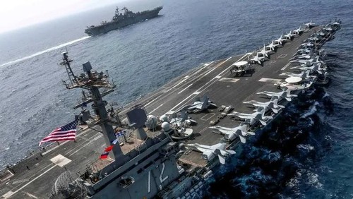 The USS Abraham Lincoln in the Arabian Sea. (File Photo: AFP)