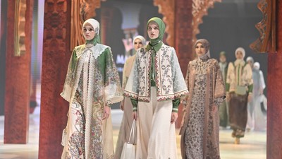 Foto Koleksi Raya 2026 Mandjha Hijab by Ivan Gunawan, Terinspirasi Meditarania