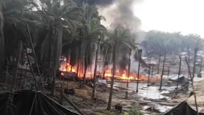 Sumur Minyak Ilegal di Muba Kembali Terbakar