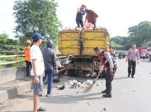 Ikuti Arahan Presiden, Polresta Tangerang Bersih-bersih di Titik Rawan Sampah