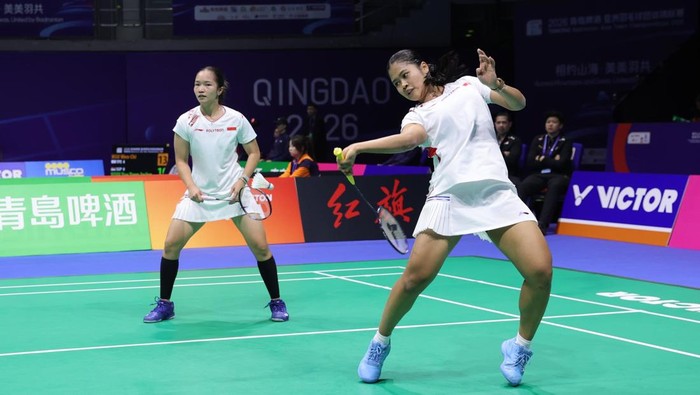 Pasangan ganda putri Indonesia Rachel Allessya Rose/Febi Setianingrum.