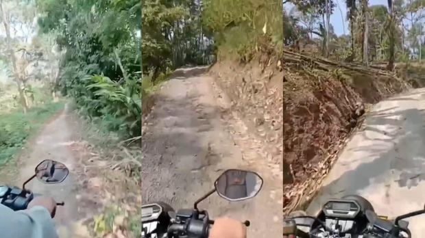 Bhabinkamtibmas Polsek Mande, Polres Cianjur, Bripka Bayu Angga Kusumanegara mengajar Bahasa Inggris kepada siswa Madrasah Ibtidaiyah (MI) Al Jihad.