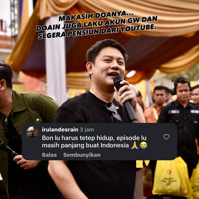 Rencana Bobon Santoso Jika Akun YouTube Laku Rp 20 M