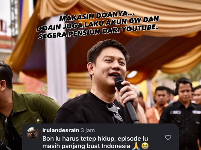 Rencana Bobon Santoso Jika Akun YouTube Laku Rp 20 M