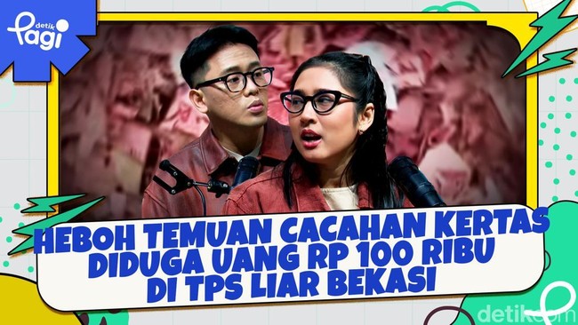 Video: Heboh Temuan Cacahan Kertas Diduga Uang Rp 100 Ribu di TPS Liar Bekasi