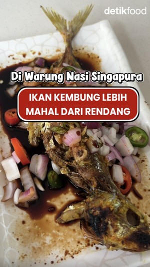 Video Gokil! Lauk Ikan Kembung di Singapura Lebih Mahal dari Rendang