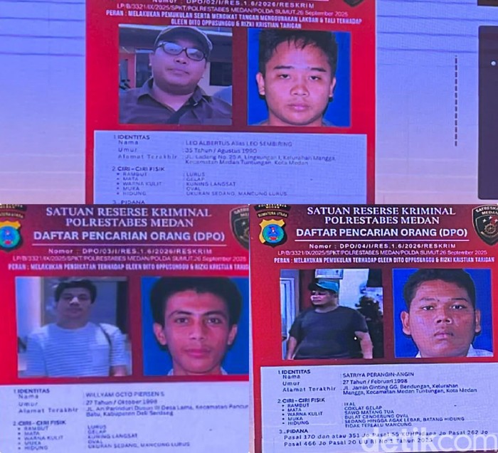 Tampang 3 DPO Setrum-Minta Rp 250 Juta ke Pelaku Pencurian di Deli Serdang