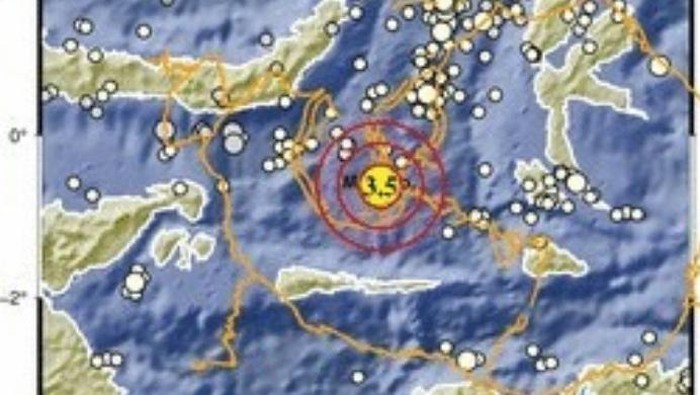 Gempa bumi berkekuatan magnitudo (M) 3,5 mengguncang wilayah Tutuyan, Kabupaten Bolaang Mongondow Timur, Sulut.