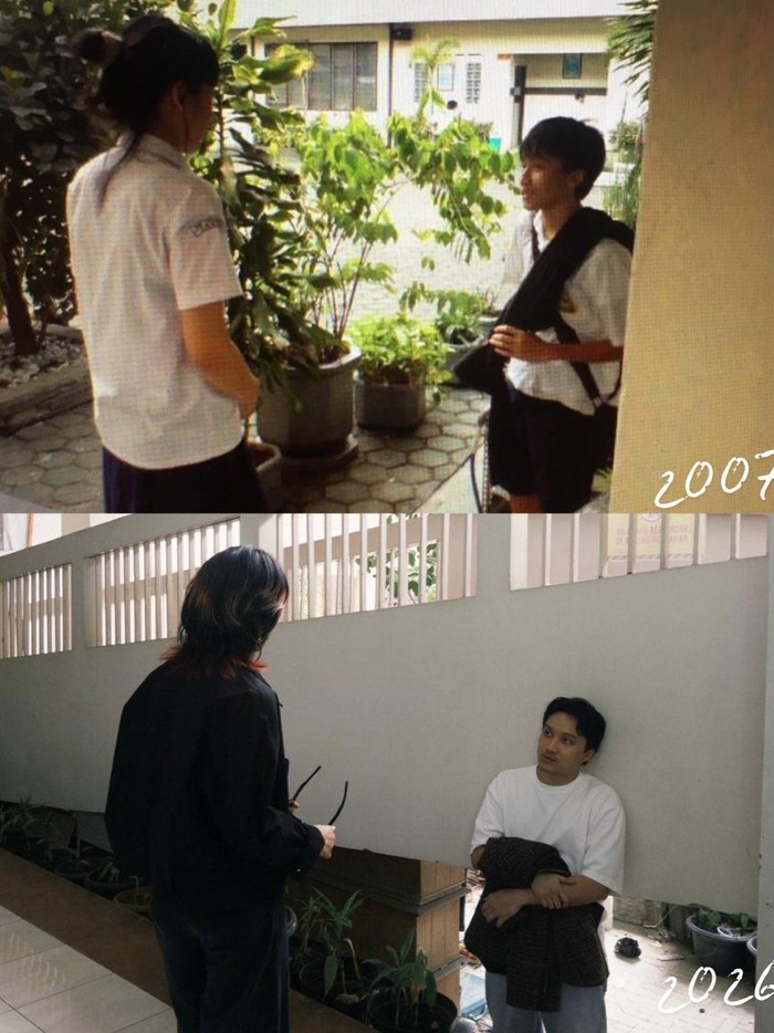 Isyana Sarasvati dan Rayahn merayakan ulang tahun ke-6 pernikahan dengan tapak tilas ke sekolah 20 tahun lalu.