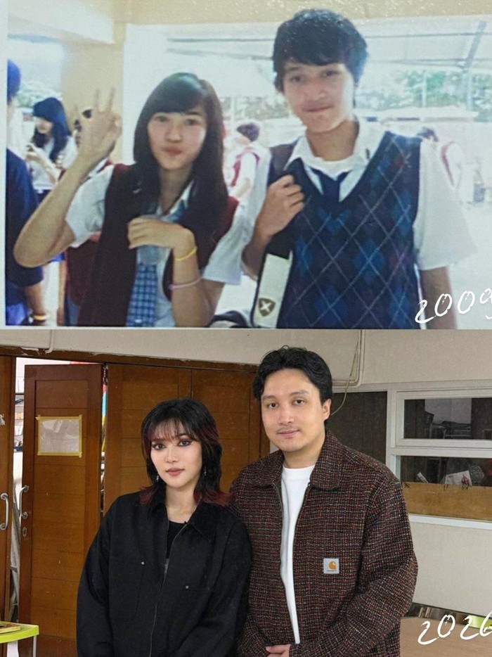 Isyana Sarasvati dan Rayahn merayakan ulang tahun ke-6 pernikahan dengan tapak tilas ke sekolah 20 tahun lalu.