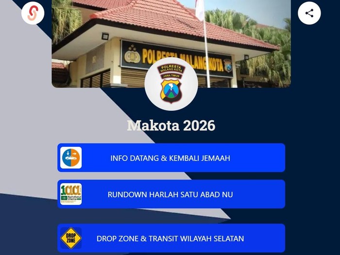 Mikrosite Mujahadah Kubro 1 Abad NU Polresta Malang Kota