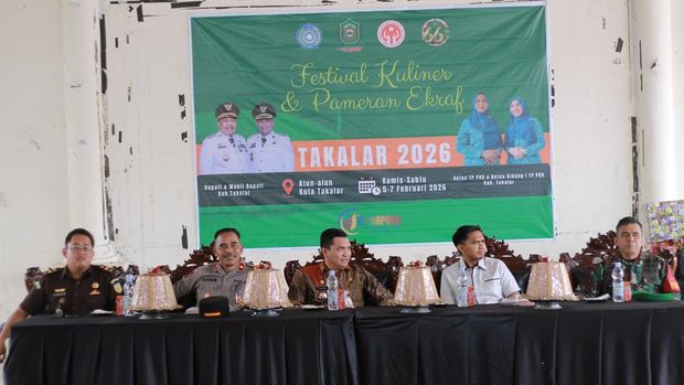 Pembukaan festival kuliner dan pameran ekraf 2026 dalam rangka HUT ke-66 Takalar. Dokumen Istimewa
