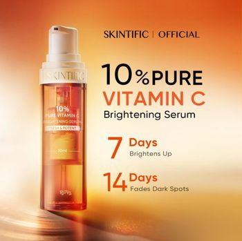Rekomendasi serum wajah yang mengandung vitamin C.