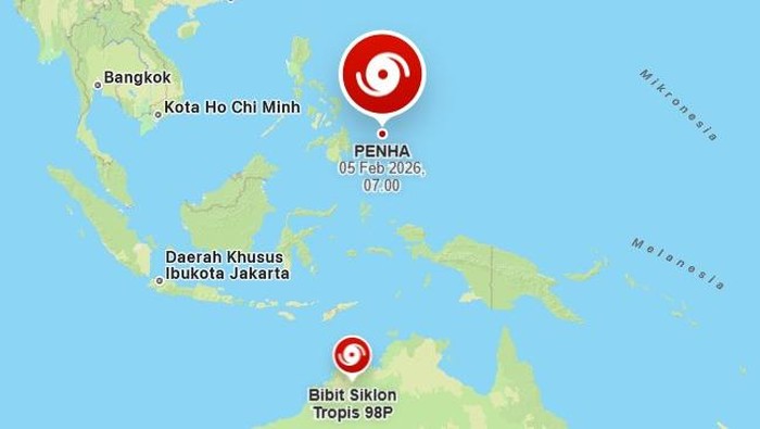 Siklon Tropis PENHA Menerjang, 3 Provinsi Siaga Cuaca Ekstrem
