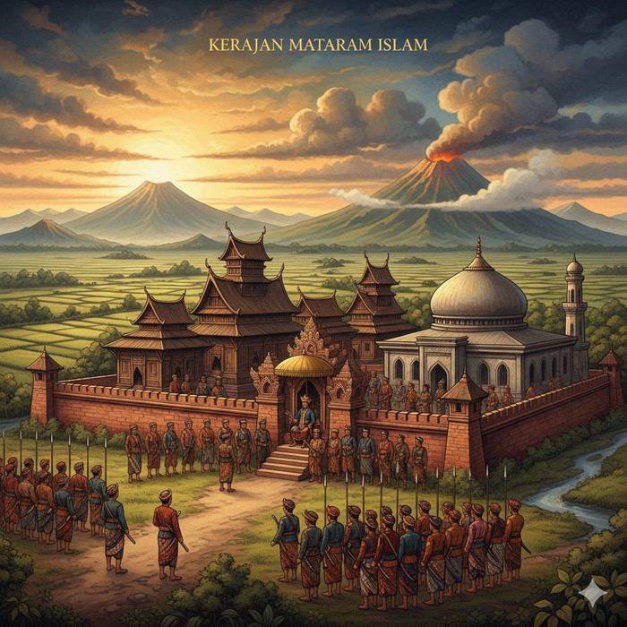 Ilustrasi Kerajaan Mataram Islam