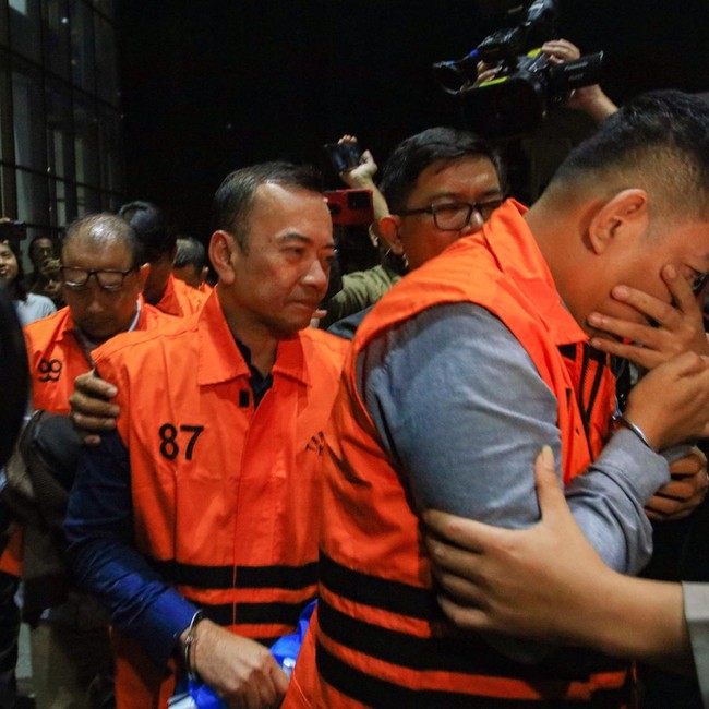 Potret Penahanan Tersangka Kasus Suap Importasi Bea Cukai