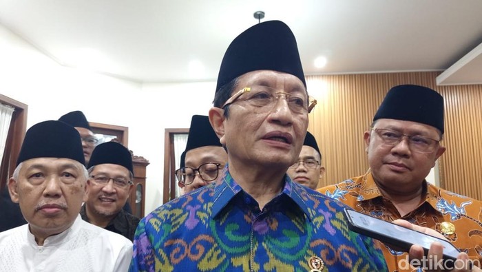 Menteri Agama Nasaruddin Umar saat berada di Pondok Pesantren API Tegalrejo, Magelang, Jumat (6/2/2026).