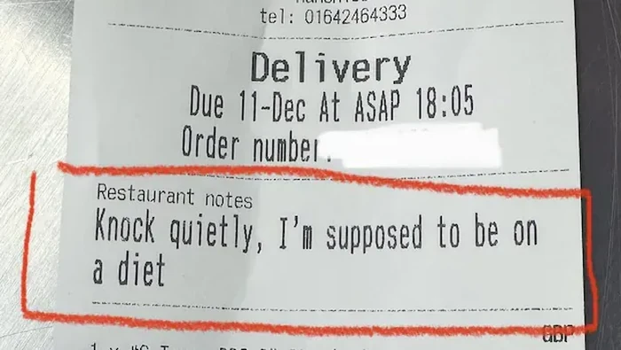 Takut Ketahuan Jajan Saat Diet, Catatan Pelanggan Ini Bikin Ngakak