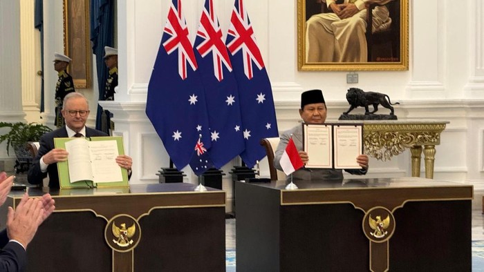Prabowo dan PM Albanese Teken Traktat Keamanan Bersama RI-Australia
