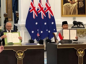 Prabowo dan PM Albanese Teken Traktat Keamanan Bersama RI-Australia