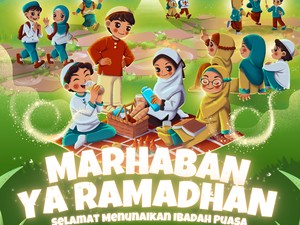 37 Poster Ramadhan Anak SD yang Lucu, Simpel, dan Keren