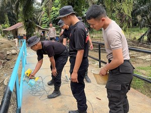 Hampir Tuntas, Pembangunan Jembatan 38 Meter di Inhu Sudah 90 Persen